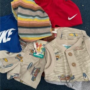 Baby boy newborn- 6 months.baby girl newborn- 9 months. Sheets and swaddles